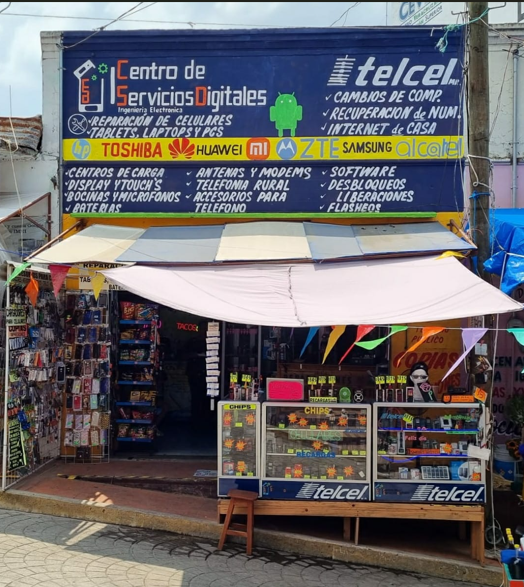 Fachada del Centro de Servicios Digitales en Tantoyuca